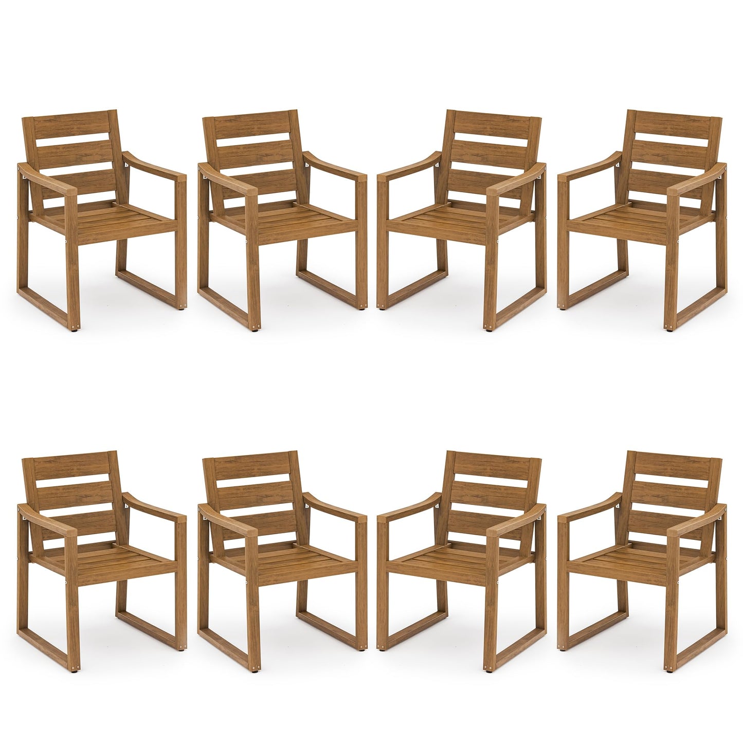 Cozyman Patio Table and Chairs Set, HDPS Outdoor Dining Set for 6, Patio Furniture for Deck, Poolside, and Backyard, Black